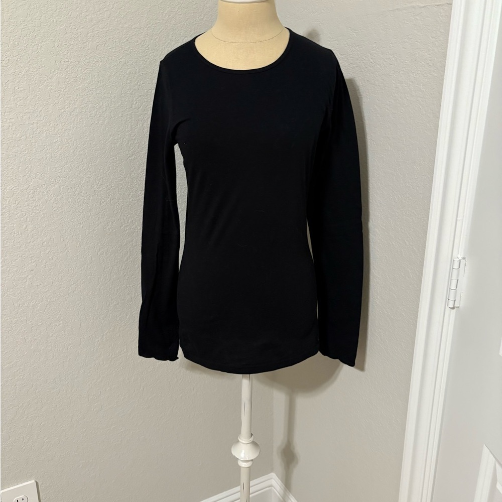 Classic Black Long Sleeve Women's Top